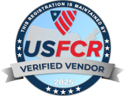 US Federal Contractor Registration's System for Award Management Verified Vendor Seal